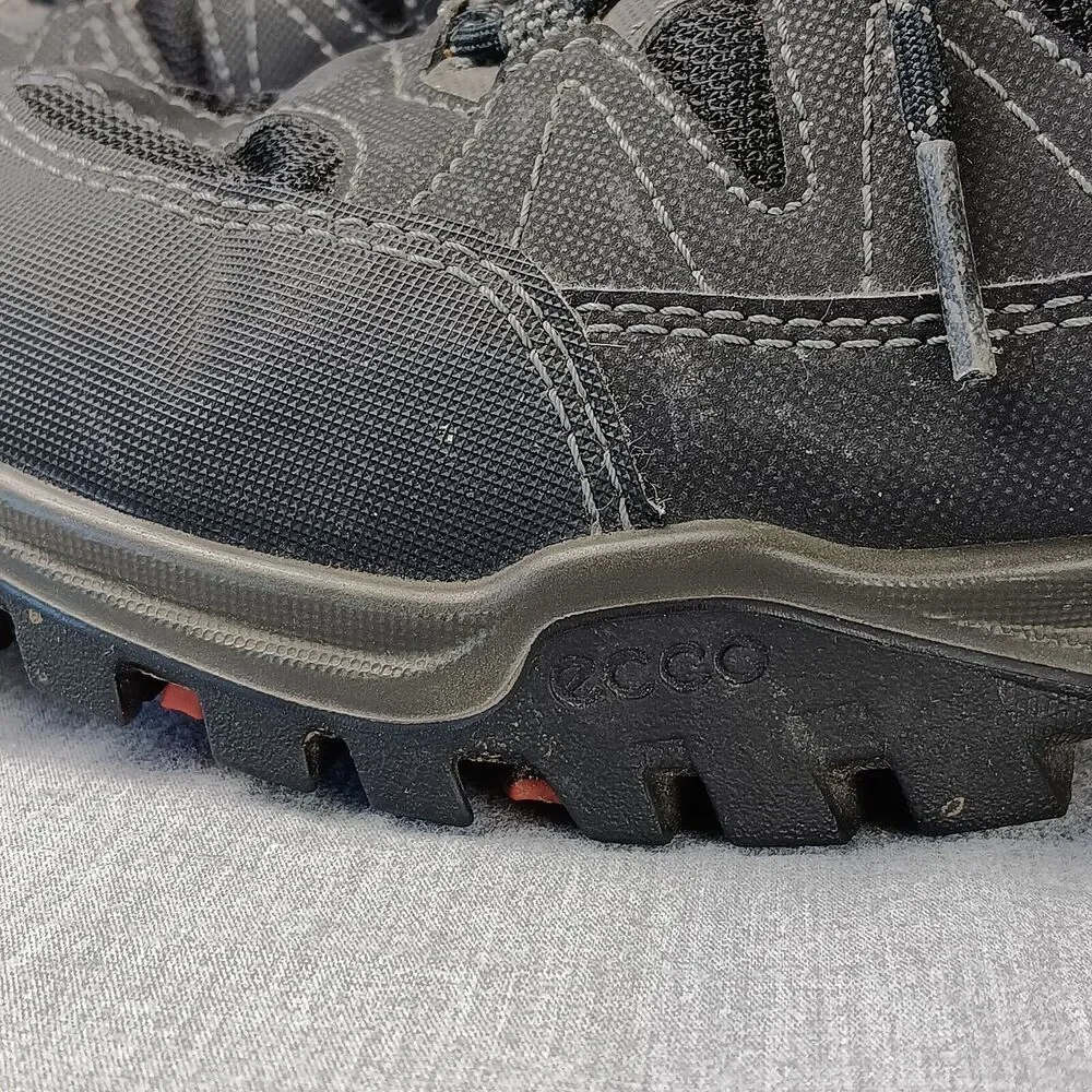 Ecco Xpedition III Gore Tex Lace Up Hiking Boots In Black US Size 8-8.5 Flaws